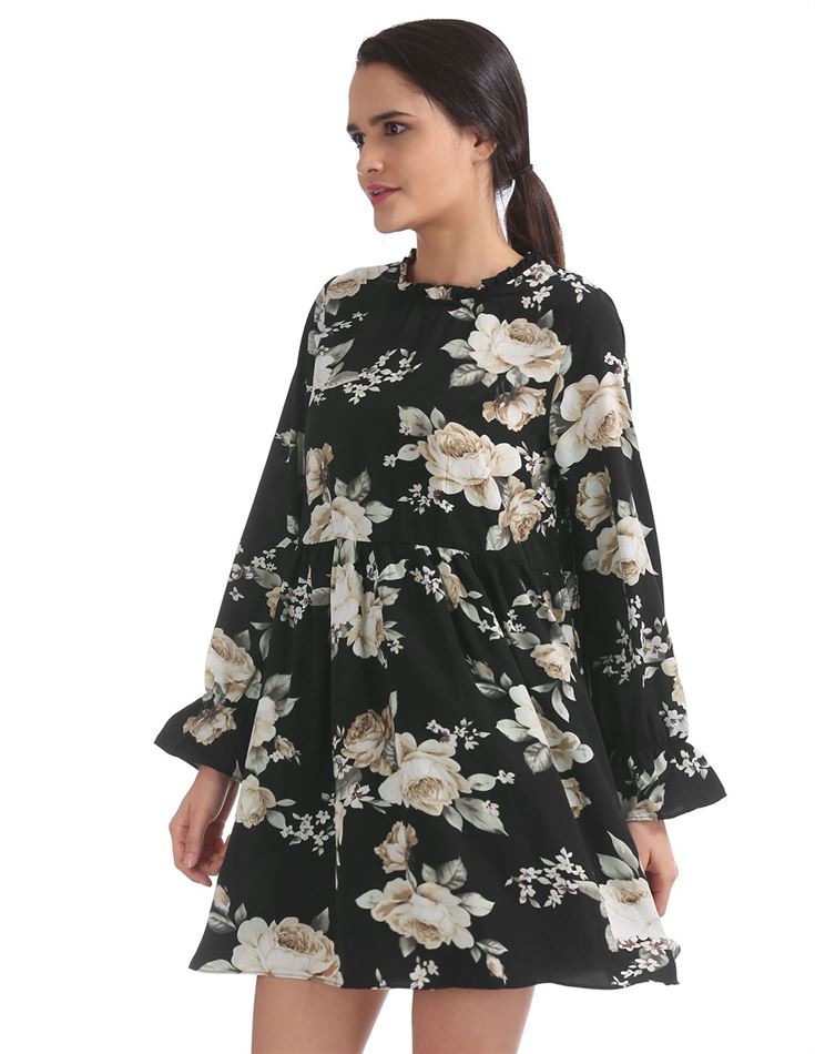 U.S. Polo Assn. Women Casual Wear Floral Print Dress